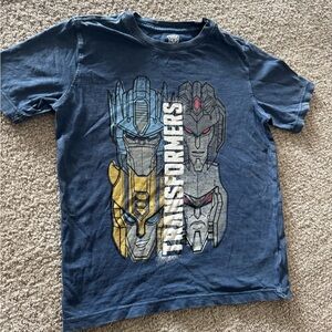 Kids Blue Transformers Graphic T-Shirt